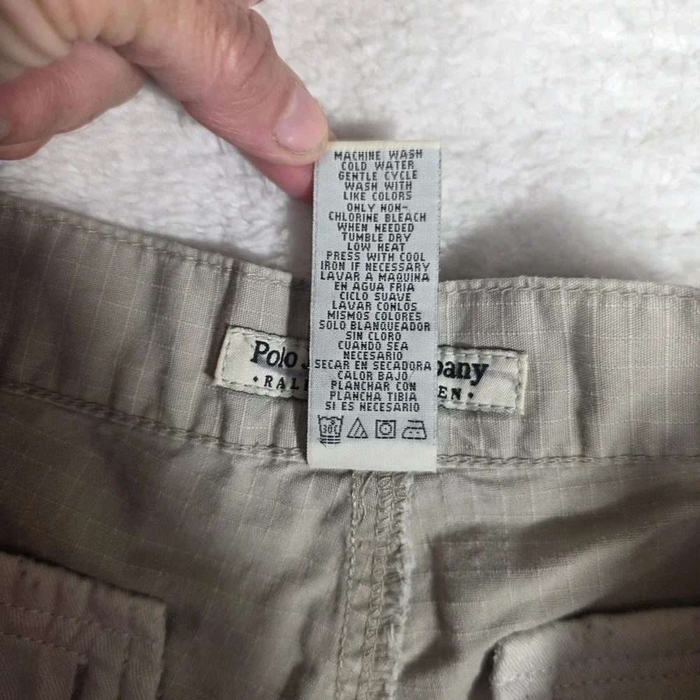 Polo Jeans‎ Co Ralph Lauren Cargo Shorts Womens 8 Tan Ripstop Utility